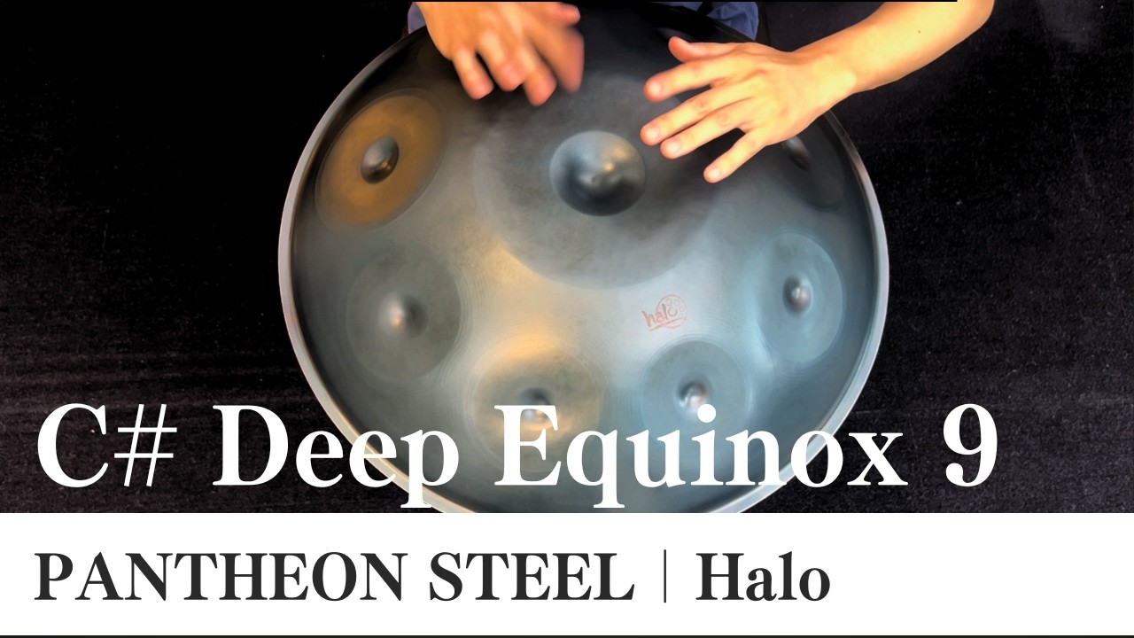 ハンドパン販売】PANTHEON STEEL / Halo / C# Deep Equinox 9 試奏2