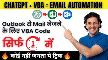 How to Send Emails from Excel to Outlook in 1 Minute Using ChatGPT! VBA Code with ChatGPT
