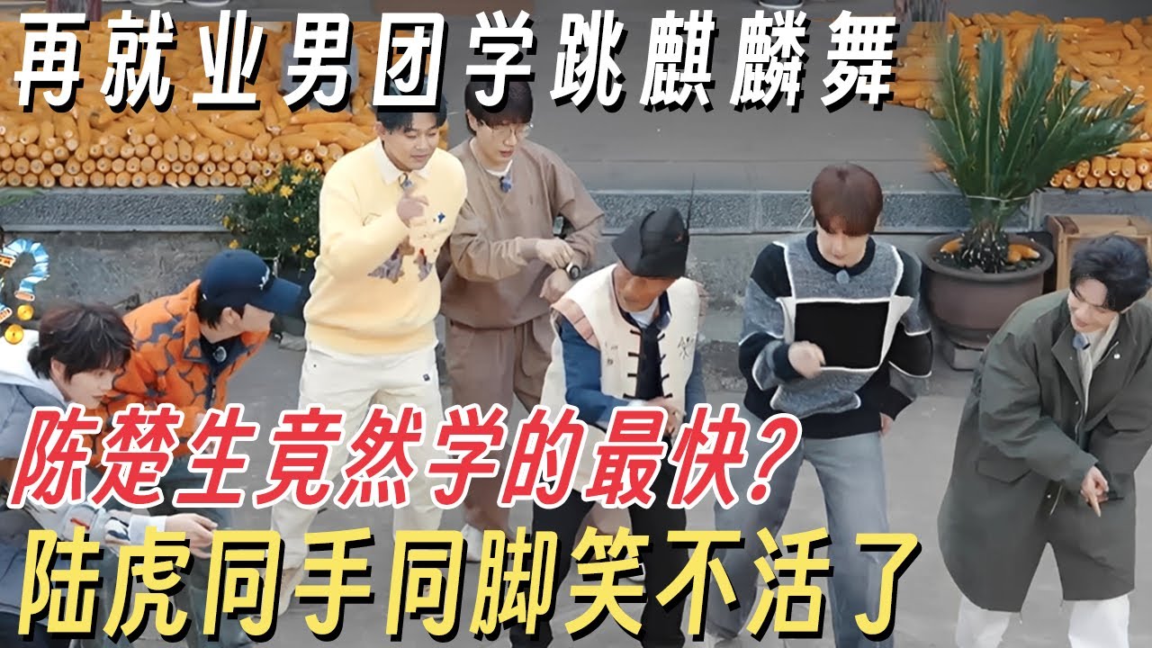 哥几个又要上春晚? 再就业男团集体学跳麒麟舞, 陈楚生竟然学的最快? 陆虎同手同脚笑不活了 #快乐老友有风季 #陈楚生 #苏醒 #王栎鑫 #张远 #王铮亮 #陆虎