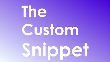 [YTPMV] Custom Snippet