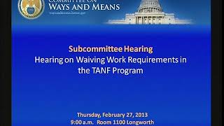 W&M Hearing: Feb 28, 2013