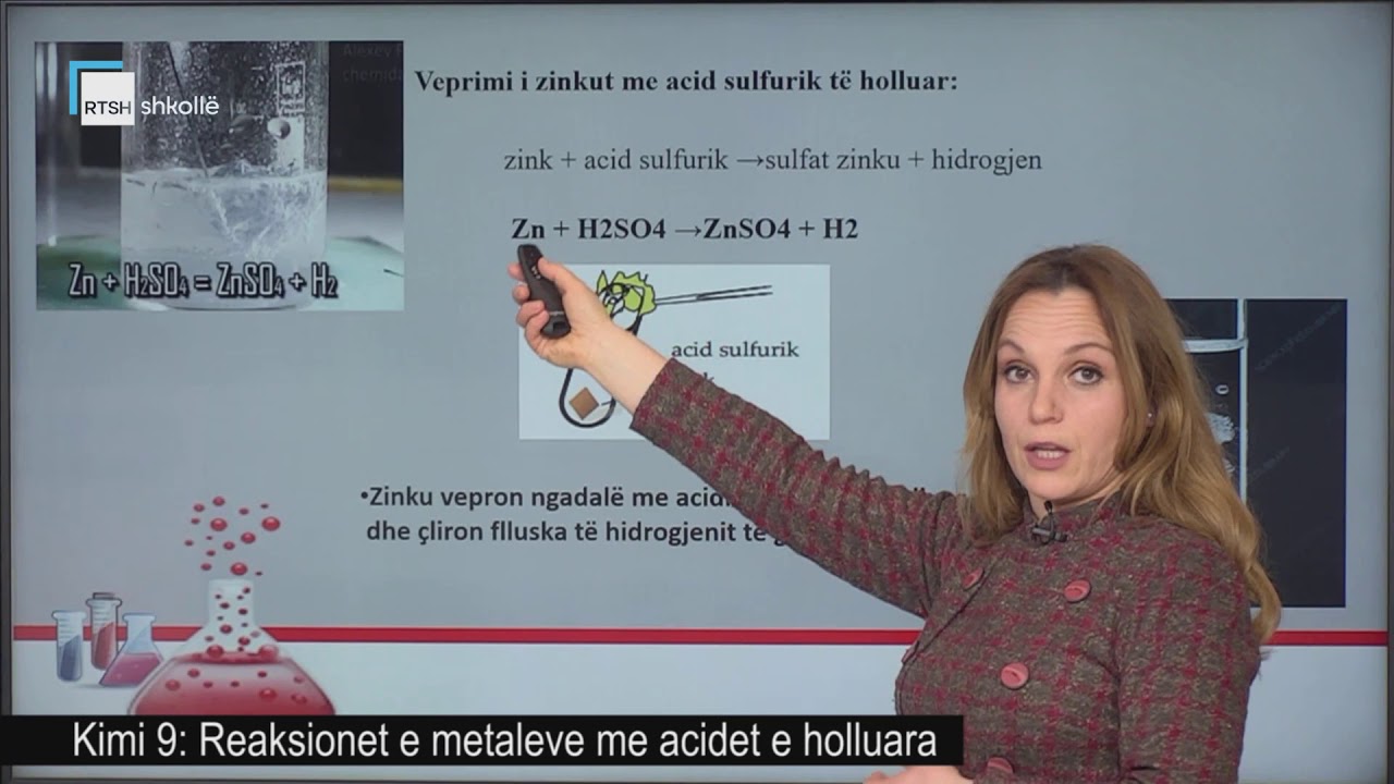 Kimi 9 - Reaksionet e metaleve me acidet e holluara