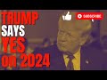 🔴 Trump Says HE HAS DECIDED on 2024 RUN!
