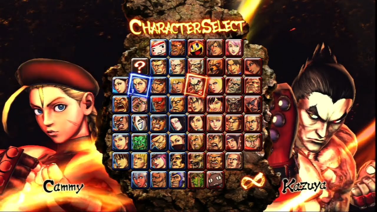 Street Fighter X Tekken: Character Select. 