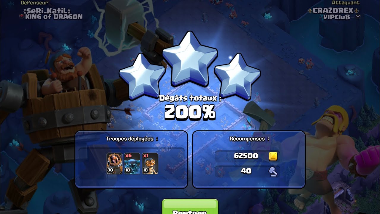 How to 6 stars 200% on Builders Hall - Clash of Clans