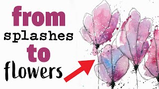 🤯 THIS technique will BLOW your mind !!! ~ The EASIEST Watercolour Flowers