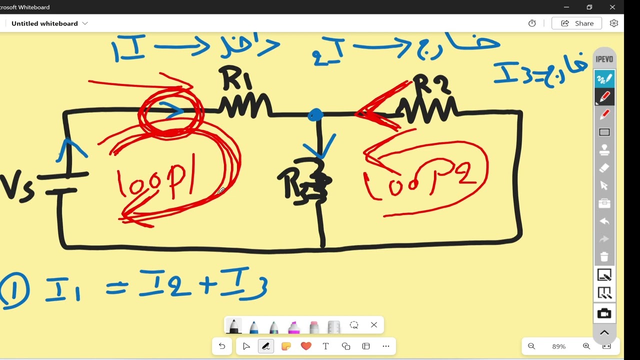 علوم الكهرباء \الاول المهني (الصناعي ) \ الفصل الثالث \مقدمة عن قوانين كيرشوف  مهمة