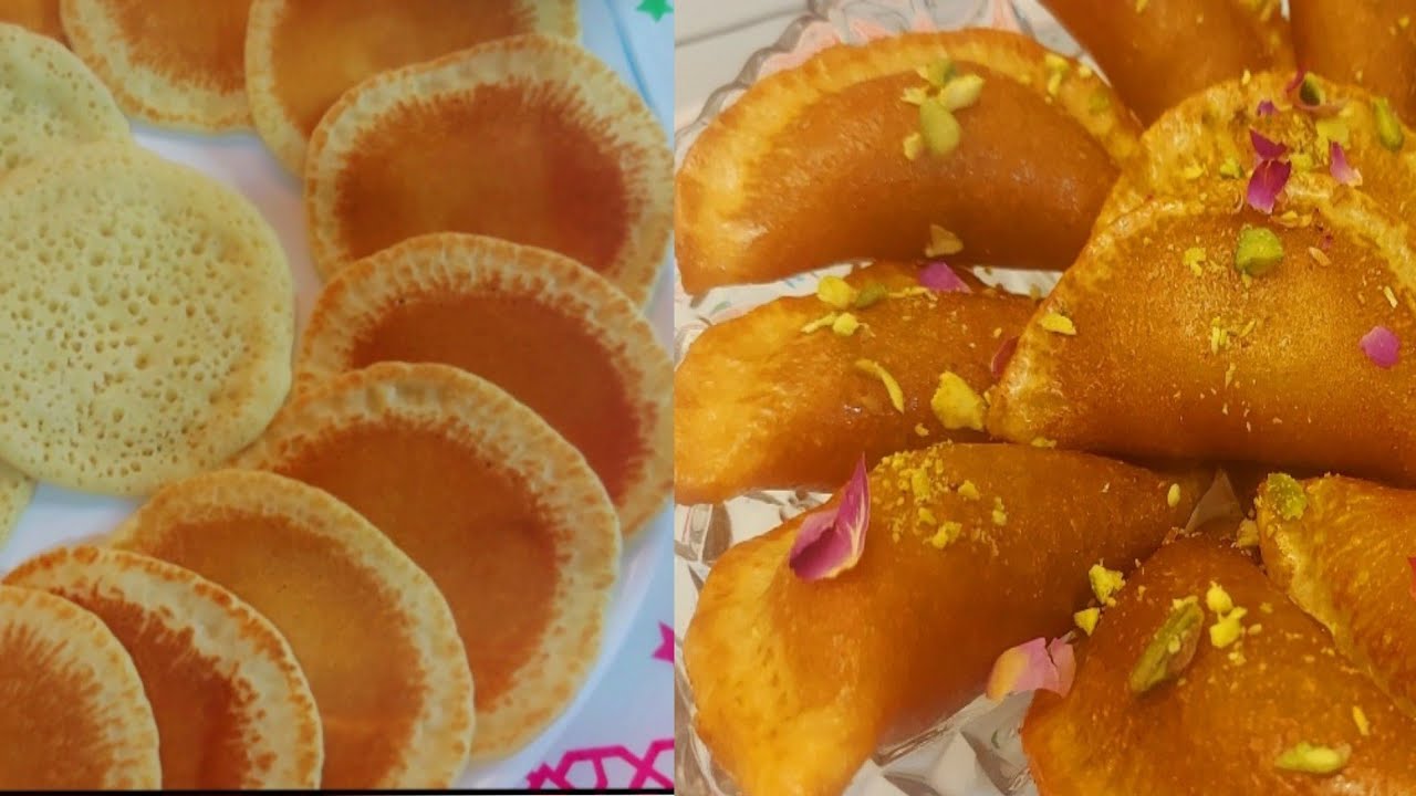 كوب دقيق /نصف كوب سميدة حضري اطيب قطايف😋 #قطايف_رمضان#حلويات_رمضان #قطايف_ميدو#أطيب_الوصفات