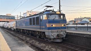 5580レ　EF510-507牽引白ホキ貨物列車　共和を通過！