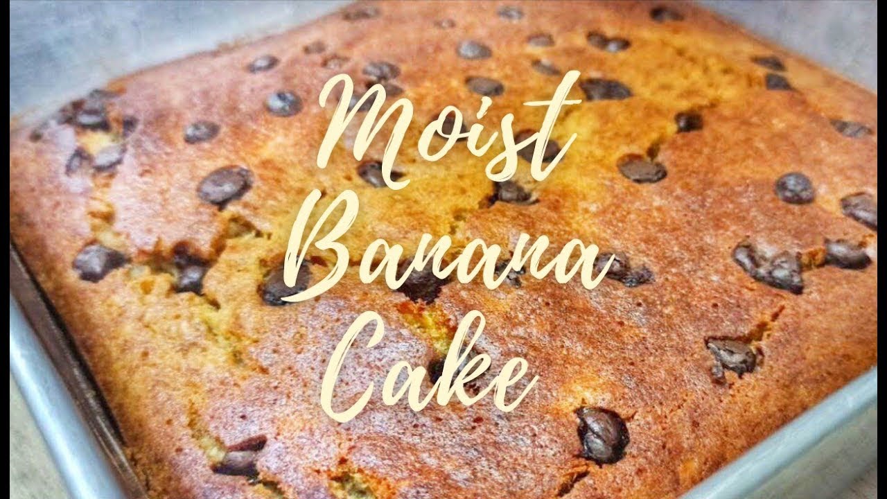 Moist Banana Cake No Blender No Mixer Easy Cake Golden