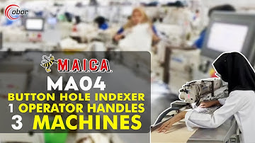 MAICA ITALY MA04  Automatic Button Hole Indexer - 1 Operator Handles 3 Machines !!!