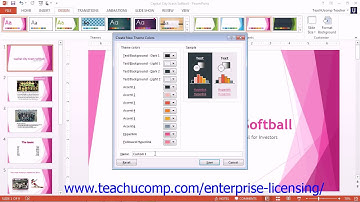 Microsoft Office PowerPoint Tutorial 2013 Using Themes 13.2 Employee Group Training