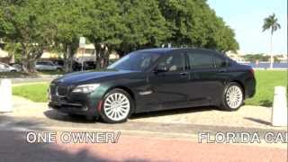 Career Overview 2010 BMW 750Li xDrive Deep Green Metallic Autos of Palm Beach  A2883
