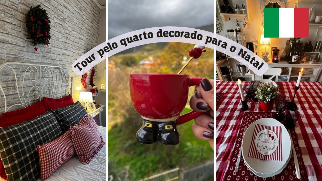 VLOG DO FIM DE SEMANA/ TOUR PELO QUARTO DECORADO PARA O NATAL e PREPARATIVOS PARA VIAGEM. 