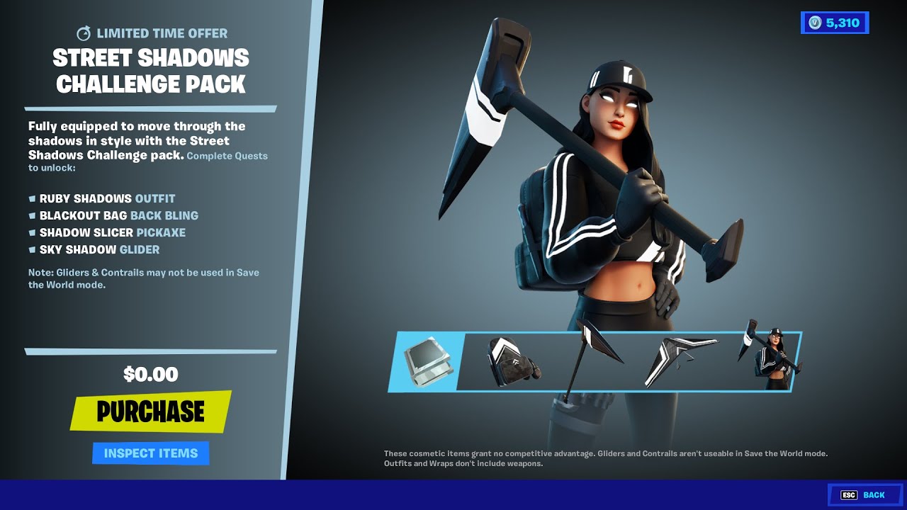 FREE Ruby Shadows Bundle in Fortnite 'Free Skin' - YouTube