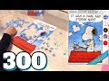 ジグソーパズル【300ピース】スヌーピーとタイプライター モザイクアート jigsaw puzzle mosaic art snoopy typewriter 300 pieces
