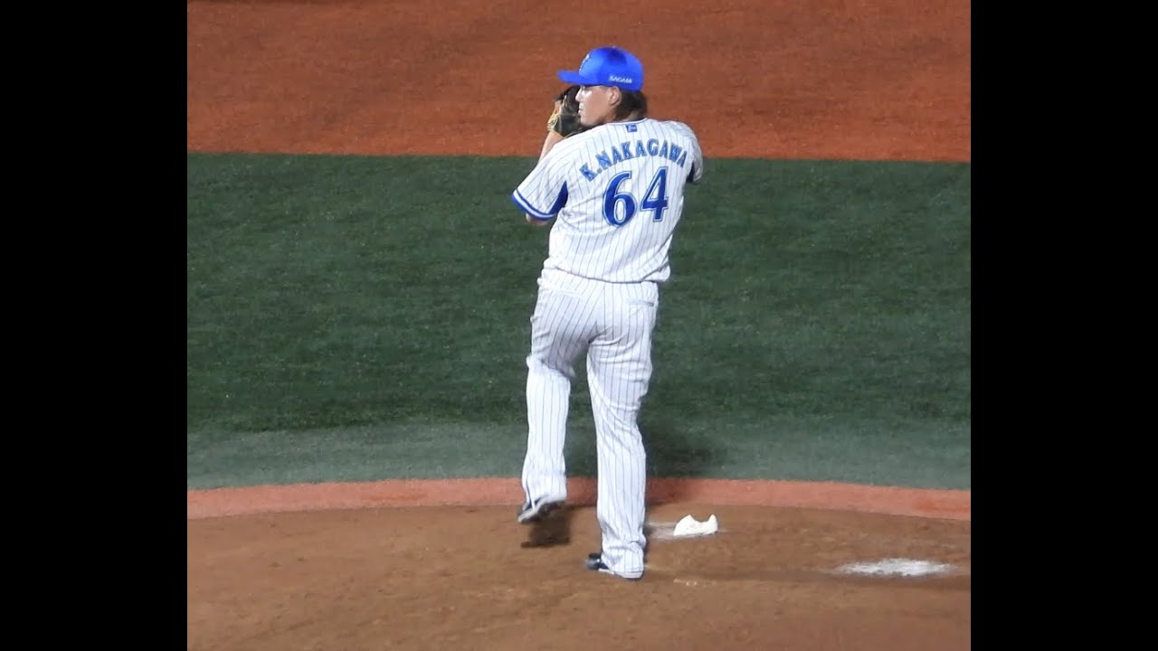☆新品未使用☆横浜ベイスターズ #64 中川 虎大 投手 ホームレプユニL