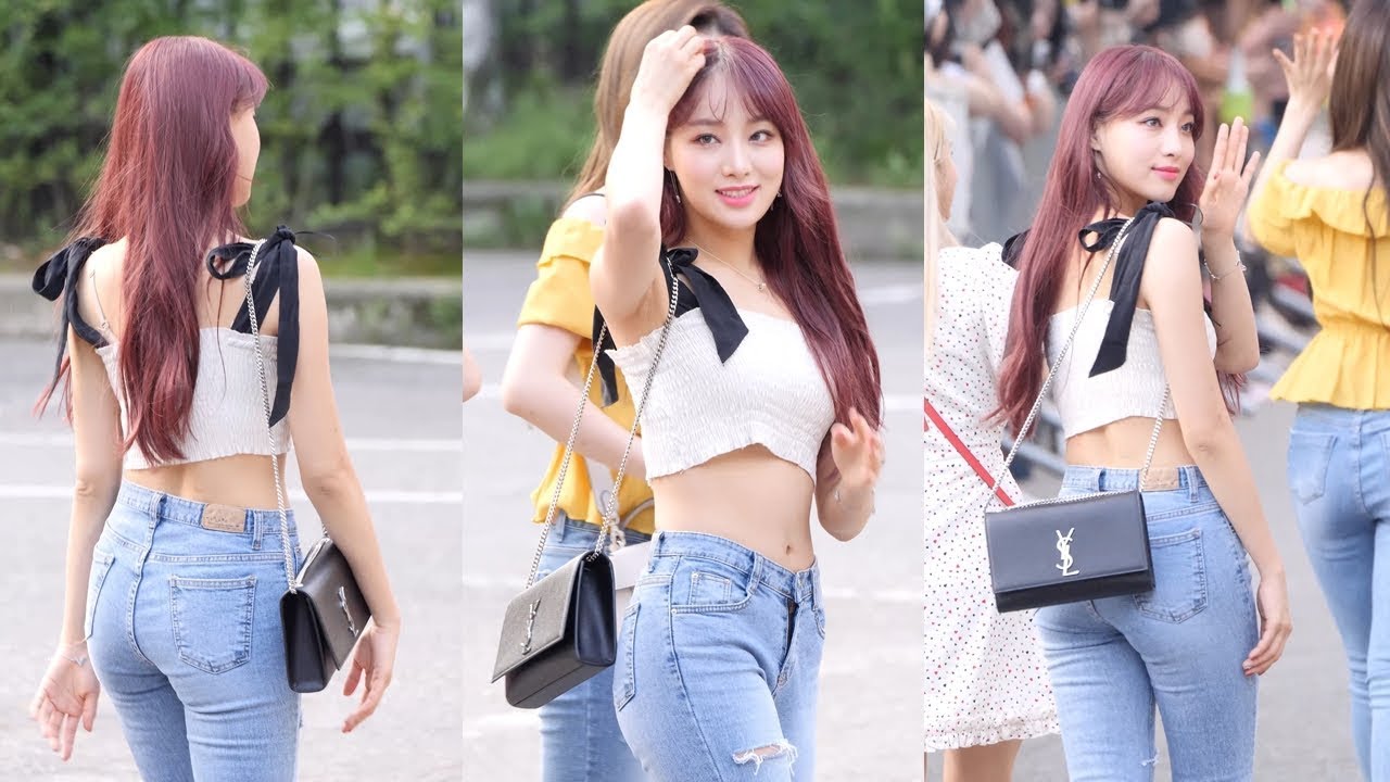 190809 네이처 NATURE 새봄 SAEBOM 뮤직뱅크 출근길 4K 직캠 by Spinel