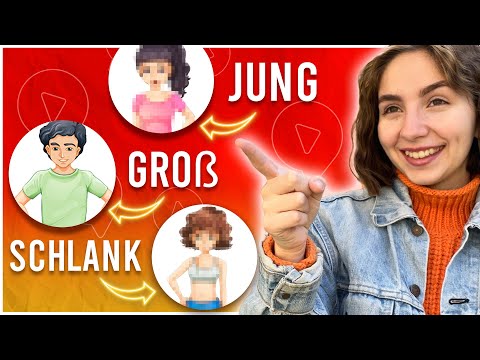 This is How you DESCRIBE PEOPLE in German (German Adjectives)