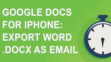 Google Docs app for iPhone: How to export Docs to Microsoft Word .docx as email attachments (2021)
