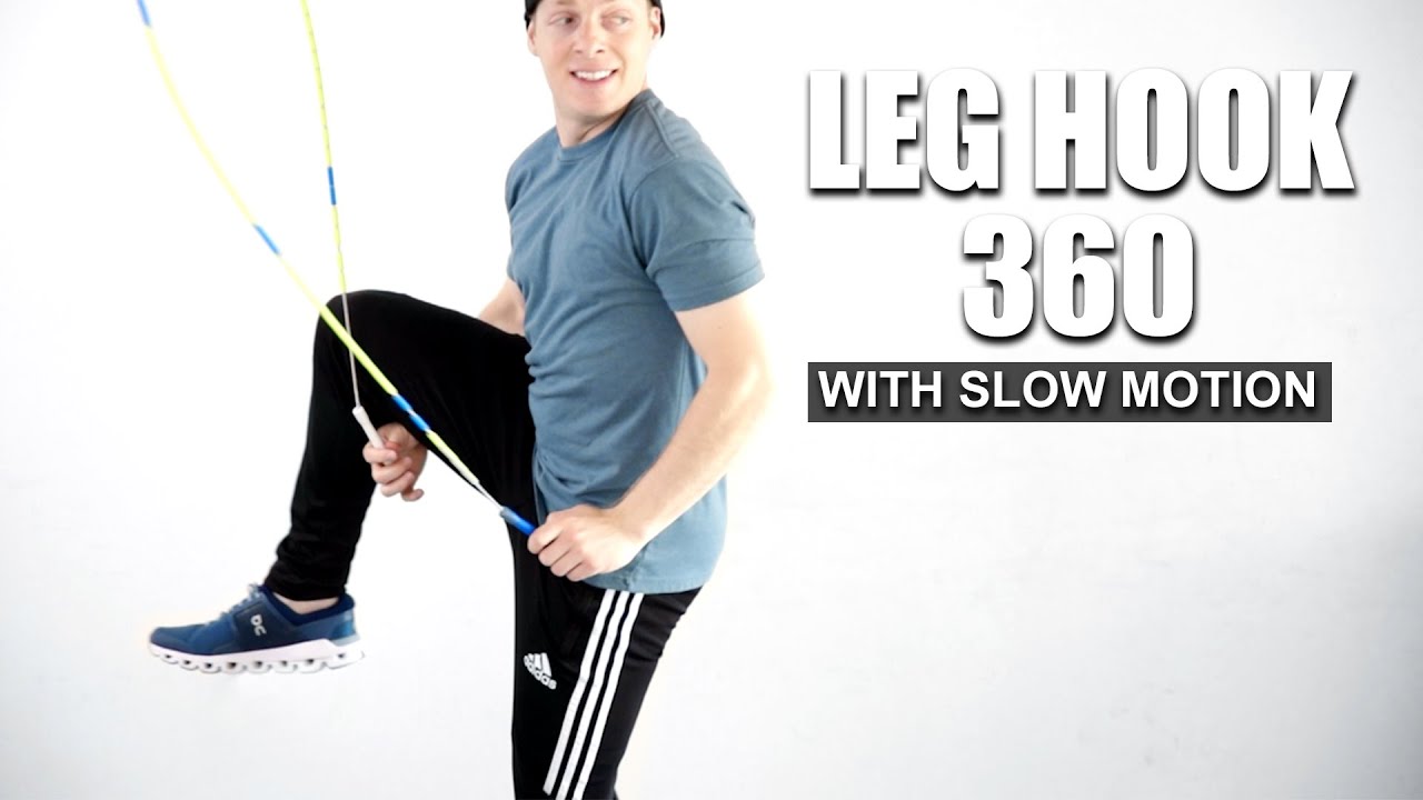 LEG HOOK 360 (with slow motion) JUMP ROPE TUTORIAL COACH NATE KG