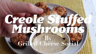 Cheesy Creole Stuffed Mushrooms