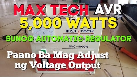 How To Adjust Voltage Output In AVR MaxTech SVC-5,000 Watts #shareideas