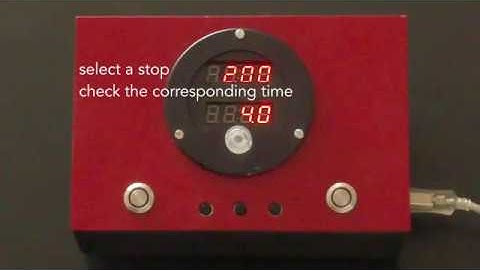 open-source darkroom f-stop timer