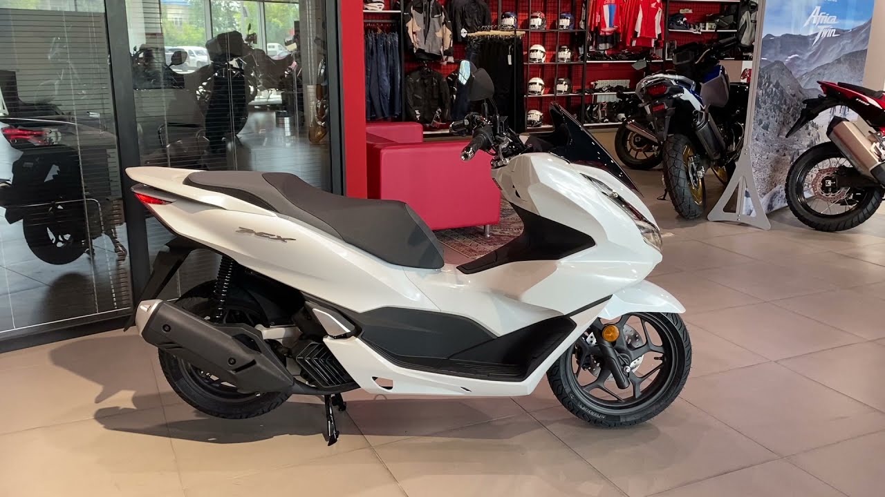 Honda PCX125 White 2021 - YouTube