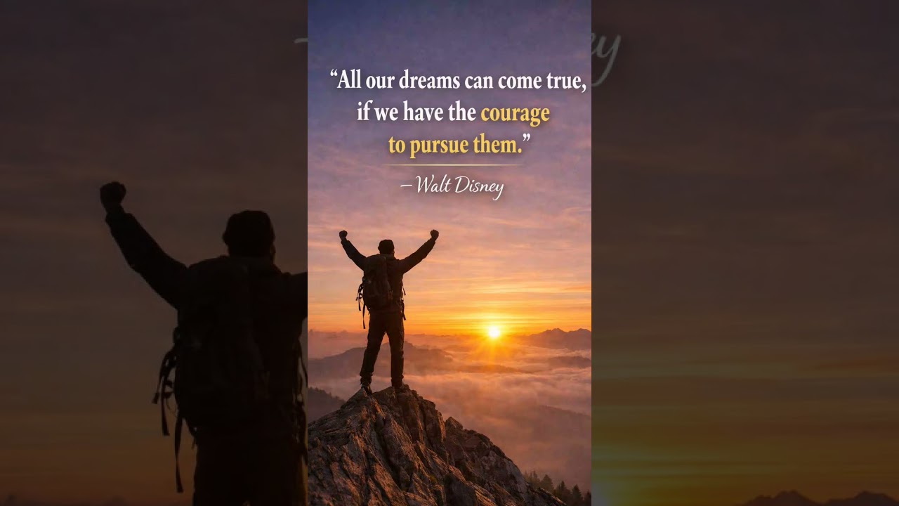 Dreams Can Come True | Powerful Motivation by Walt Disney