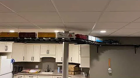 LGB G scale basement ceiling 2020 part 3