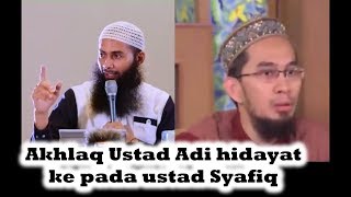 Tanggapan Ustad adi hidayat, tentang ustad syafiq reza basalamah - Indahnya akhlaq ulama