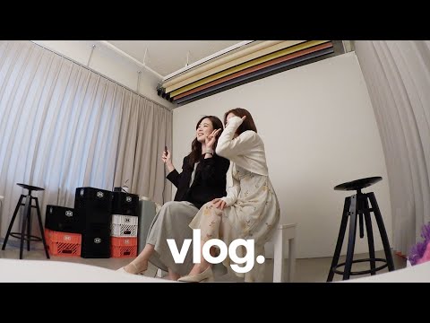 vlog • 우당탕탕 엉망진창 but 결과는 만족스러운 셀프 스튜디오 도전기! 📷