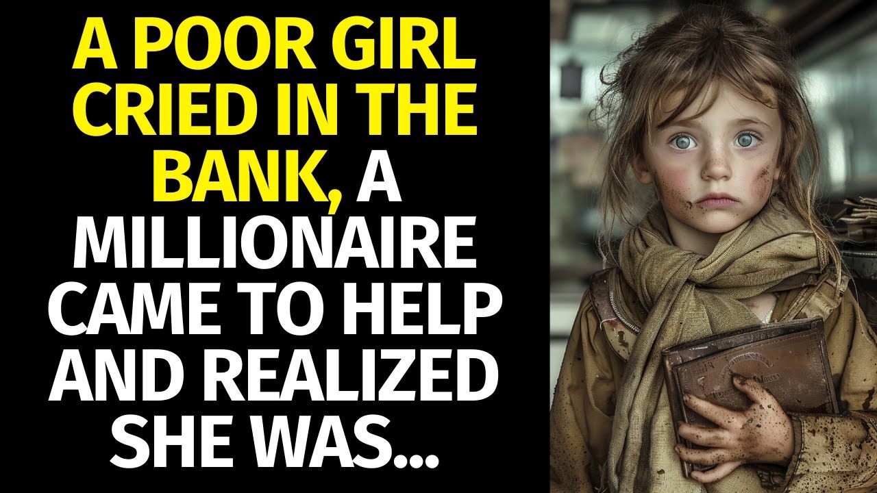 A poor girl cried in the bank, a millionaire came to help and realized she was...