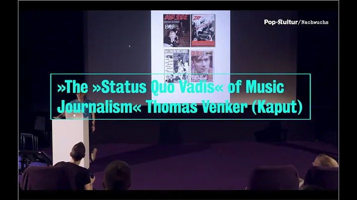 Pop-Kultur Nachwuchs Talk: The Status Quo Vadis of...