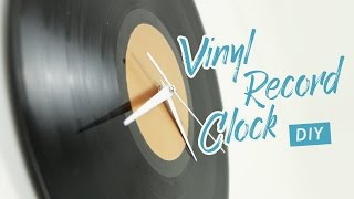 DIY vinyl record clock - easy & cheap! | CharliMarieTV