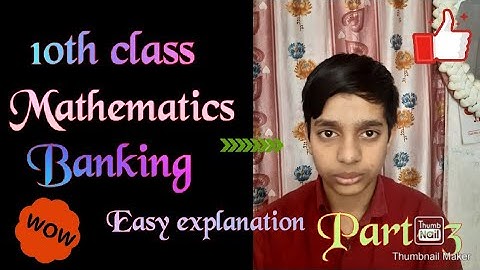 How to find time period in Banking for ICSE 10th class Mathematics.