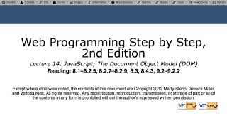 JAVA javascript Web Programming and Web Designing Lecture 14