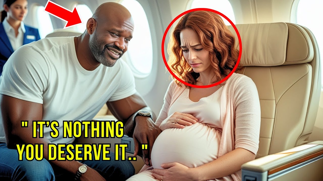 Big Shaq Gives Up First Class Seat For Pregnant Woman, A Heartwarming