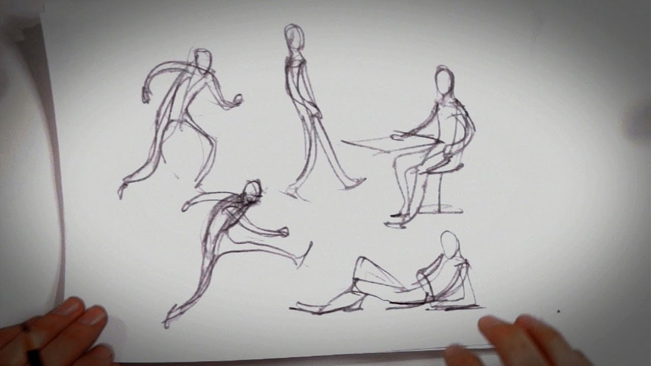 33 Best Easy sketch gesture drawing for Learning