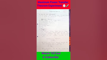 Maximum Power Transfer Theorem Pratical #shorts #youtubeshorts #short #viralshorts #shortsfeed 🔥🔥🥼