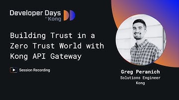 Zero Trust API Governance Made Simple with Kong Gateway