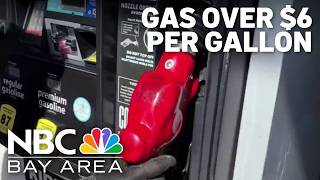 Gas prices in California now average over $6 per gallon
