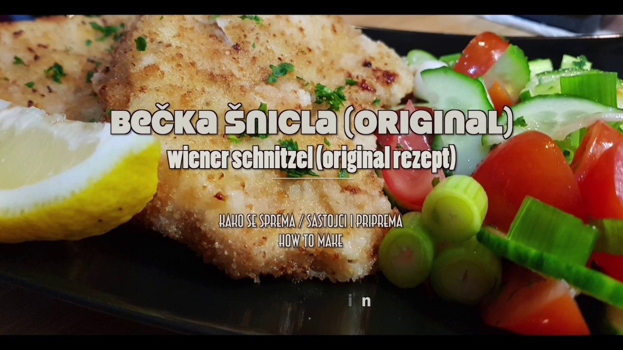 bečka šnicla originalni recept - YouTube