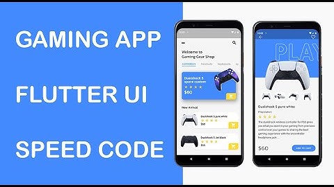PS5 shop app - flutter UI - speed code