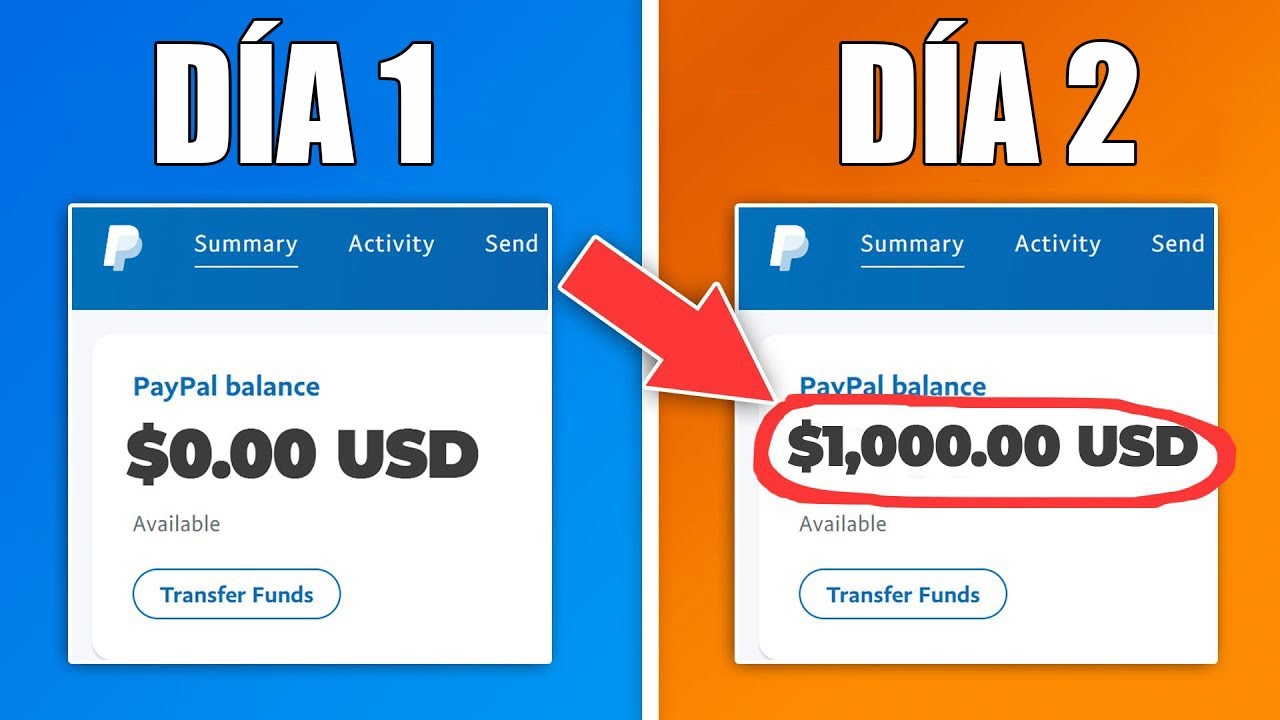 Cómo Ganar DINERO para PAYPAL [2021] ¡Al Instante ! 1.000 DÓLARES desde