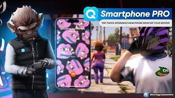 Quasar Smartphone PRO for FiveM | iPhone-Inspired UI, Dynamic Island & 40+ Custom Apps