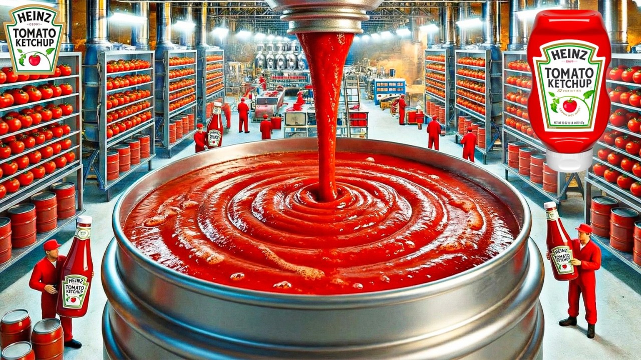Wie Heinz Tomatenketchup Wirklich In Der Fabrik Hergestellt Wird
