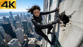 【4K】2026 Action Movie: Guard Blocks a Girl in Public, Not Knowing She’s Special Force in Mission!