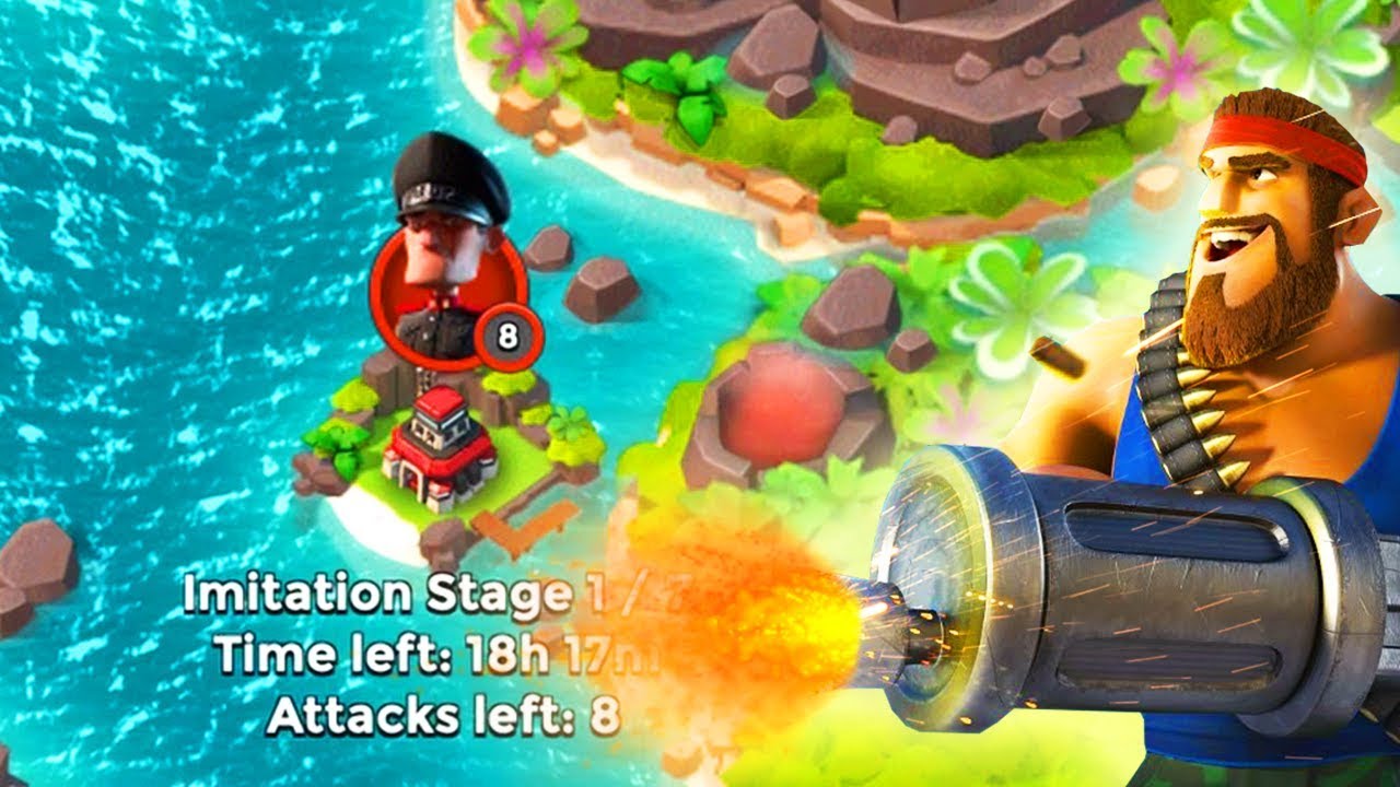 ALL Heavies taking on HAMMERMANS Imitation Game in Boom Beach!! boom beach warships season 3